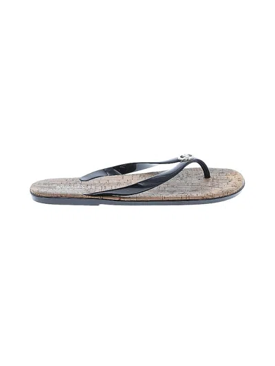 Pre-owned Michael Michael Kors Flip Flops In Black