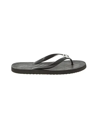 Pre-owned Michael Michael Kors Flip Flops In Black