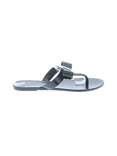 Pre-owned Michael Michael Kors Flip Flops In Black