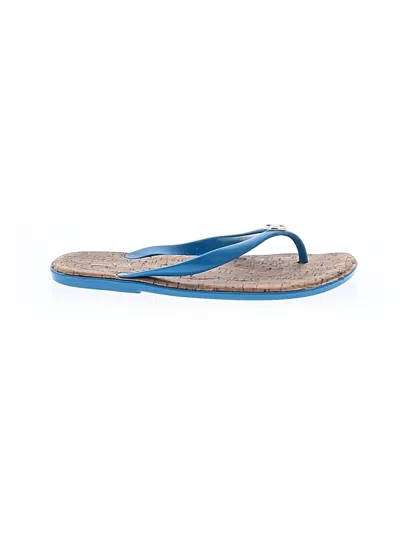 Pre-owned Michael Michael Kors Flip Flops In Blue