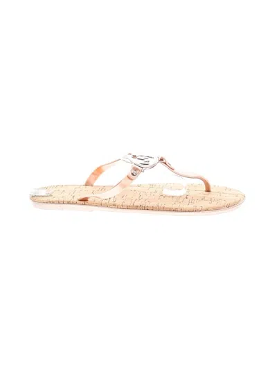 Pre-owned Michael Michael Kors Flip Flops In Ivory