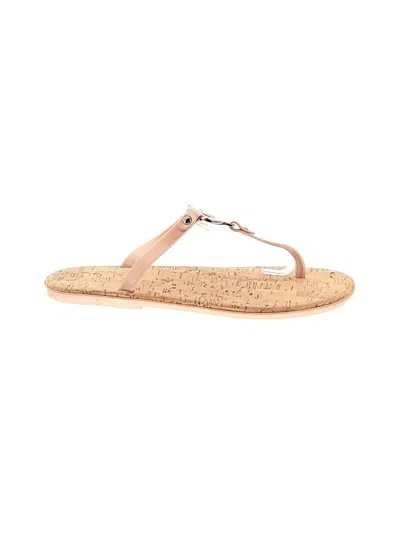 Pre-owned Michael Michael Kors Flip Flops In Tan