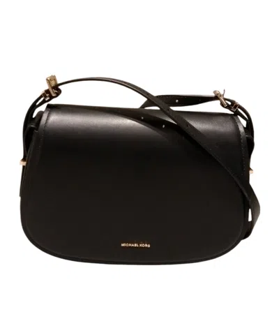 Michael Michael Kors Flip Shoulder Bag In Black