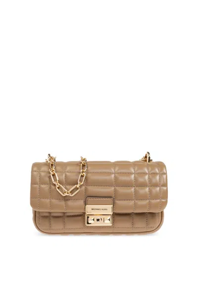 Michael Michael Kors Flip Shoulder Bag In Brown