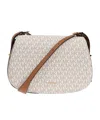 Michael Michael Kors Flip Shoulder Bag In White