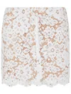 Michael Michael Kors Corded-lace Mini Skirt In White
