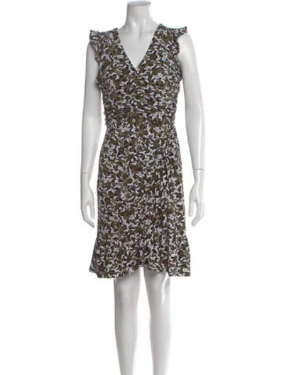 Pre-owned Michael Michael Kors Floral Print Mini Dress In Multi