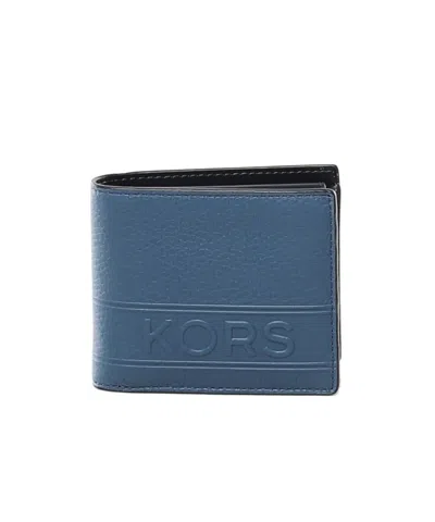 Michael Michael Kors Folding Wallet In Blue