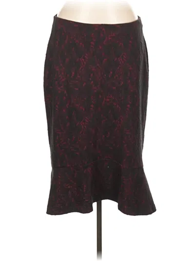 Pre-owned Michael Michael Kors Formal Skirt In Burgundy