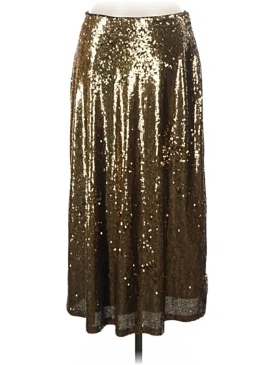 Pre-owned Michael Michael Kors Formal Skirt In Gold