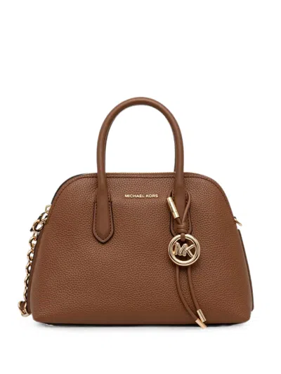 Michael Michael Kors Freddie Pebbled Leather Tote Bag In Brown