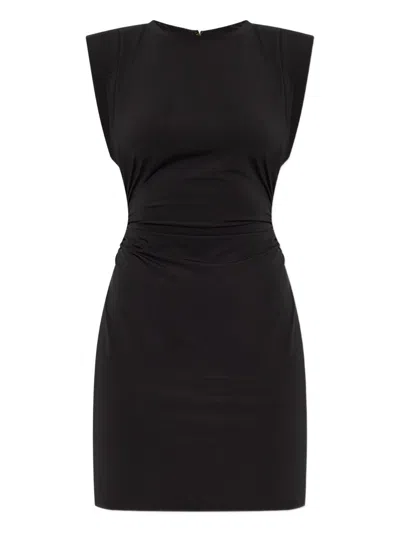 Michael Michael Kors Gathered-detail Short Dress In Black