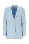 Michael Michael Kors Michael By Michael Kors Pastel Light Blue Linen Blend Blazer
