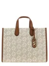 Michael Michael Kors Gigi Large Empire Signature Logo Tote Bag In Multicolor