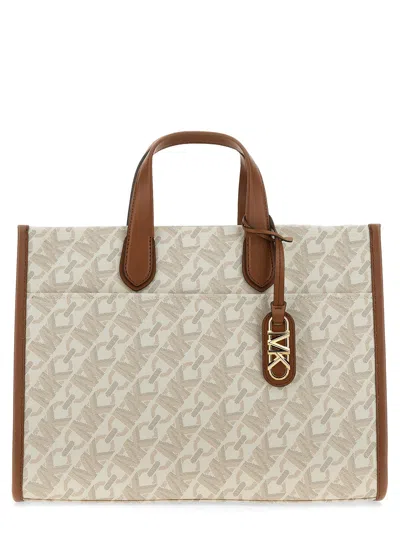 Michael Michael Kors Gigi Large Empire Signature Logo Tote Bag In Multicolor