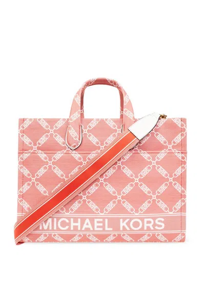 Michael Michael Kors Gigi Large Tote Bag In Pink