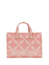 Michael Michael Kors Small Gigi Jacquard Tote Bag In Pink
