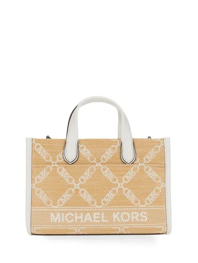 Michael Michael Kors Gigi Small Messenger Bag In Beige
