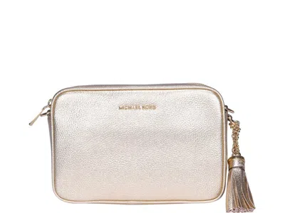 Michael Michael Kors Ginny Crossbody Bag In Pale Gold