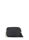 Michael Michael Kors Ginny Leather Crossbody Bag In Black