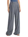 Michael Michael Kors Glen Plaid Wool & Silk Pants In Gray