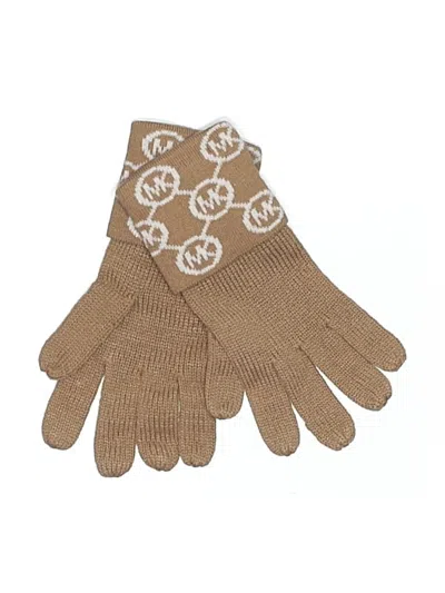 Pre-owned Michael Michael Kors Gloves In Tan