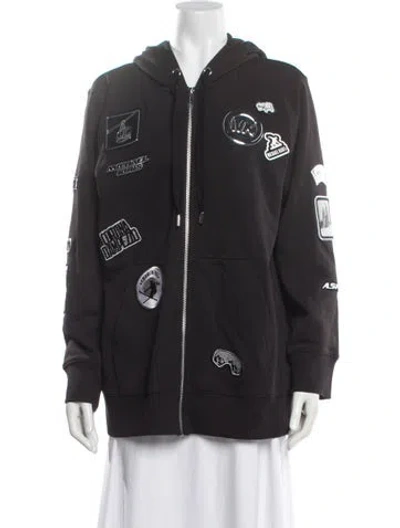 Pre-owned Michael Michael Kors Graphic Print Jacket In Black