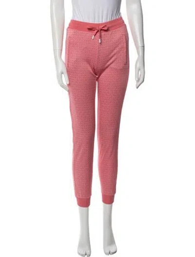 Pre-owned Michael Michael Kors Graphic Print Sweatpants In Pink