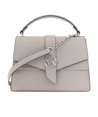 Michael Michael Kors Greenwich Leather Satchel In Nude