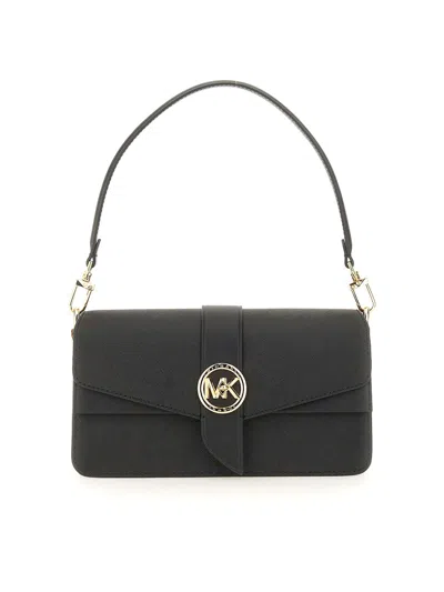 Michael Michael Kors Greenwich Shoulder Bag In Black
