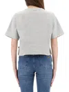 Michael Michael Kors Michael By Michael Kors Grey Cotton Blend T-shirt In Multi