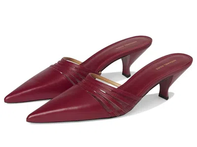 Michael Michael Kors Haisley Mule Pumps In Red