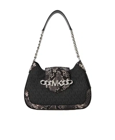 Michael Michael Kors Hally Small Presbyopia Shoulder Bag In Black