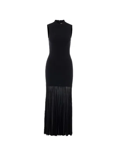 Michael Michael Kors Halter-neck Maxi Dress In Black