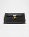 Michael Michael Kors Hamilton Extra Small Leather Crossbody Bag In Black