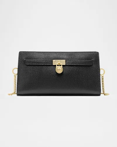 Michael Michael Kors Hamilton Extra Small Leather Crossbody Bag In Black