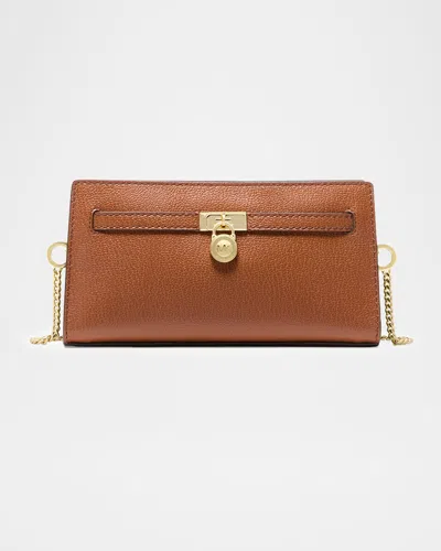 Michael Michael Kors Hamilton Extra Small Leather Crossbody Bag In Brown