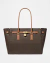 Michael Michael Kors Hamilton Large Logo Tote Bag In Brown