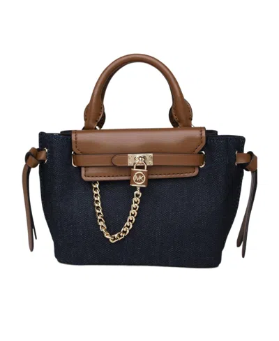 Michael Michael Kors Hamilton Legacy Denim Tote Bag In Black