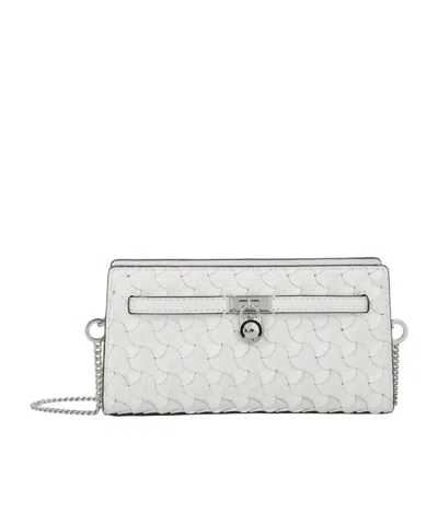 Michael Michael Kors Hamilton Mini Bag In White