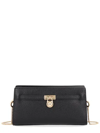 Michael Michael Kors Hamilton Moderne Extra-small Leather Convertible Crossbody Bag In Black