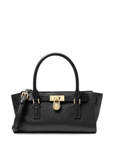 Michael Michael Kors Hamilton Moderne Extra-small Leather Crossbody Bag In Black