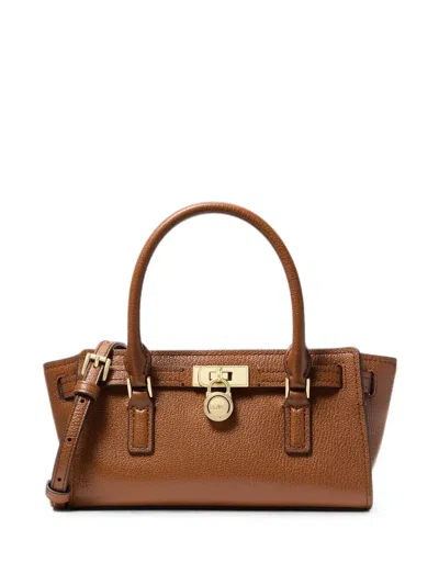 Michael Michael Kors Hamilton Moderne Extra-small Leather Crossbody Bag In Brown