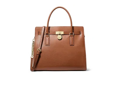 Michael Michael Kors Hamilton Moderne Large Satchel Satchel Handbags Luggage: One Size In Brown