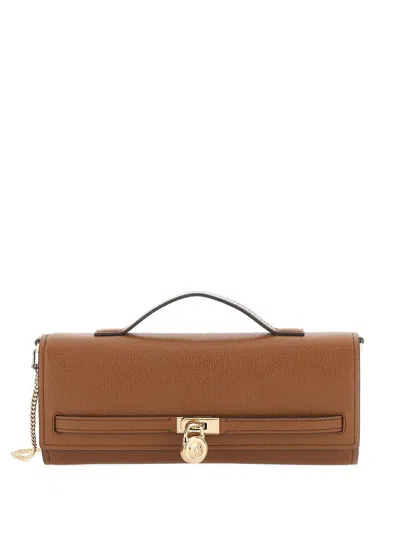 Michael Michael Kors "hamilton Moderne" Medium Clutch In Brown