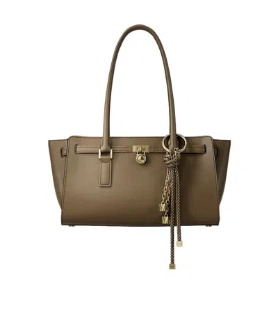Michael Michael Kors Hamilton Moderne Small Leather Satchel In Loden