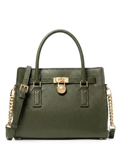 Michael Michael Kors Hamilton Moderne Small Satchel In Green