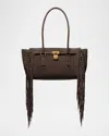 Michael Michael Kors Hamilton Small Fringe Suede Tote Bag