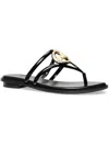 Michael Michael Kors Hampton Flat Sandal Womens Thong Flats Thong Sandals In Multi