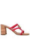 Michael Michael Kors Hampton Logo-plaque Sandals In 615